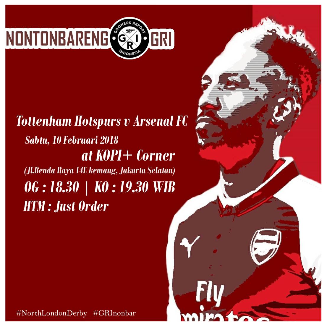 Nobar NL Derby di Kopi+ Corner w/ Goonersreport